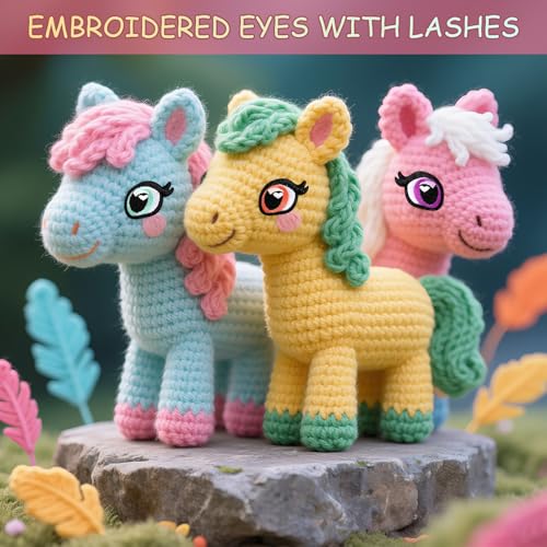 11 Pairs 30mm Embroidered Eyes for Amigurumi - MUCUNNIA