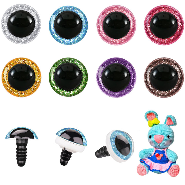 120pcs Safety Eyes Glitter Plastic - MUCUNNIA