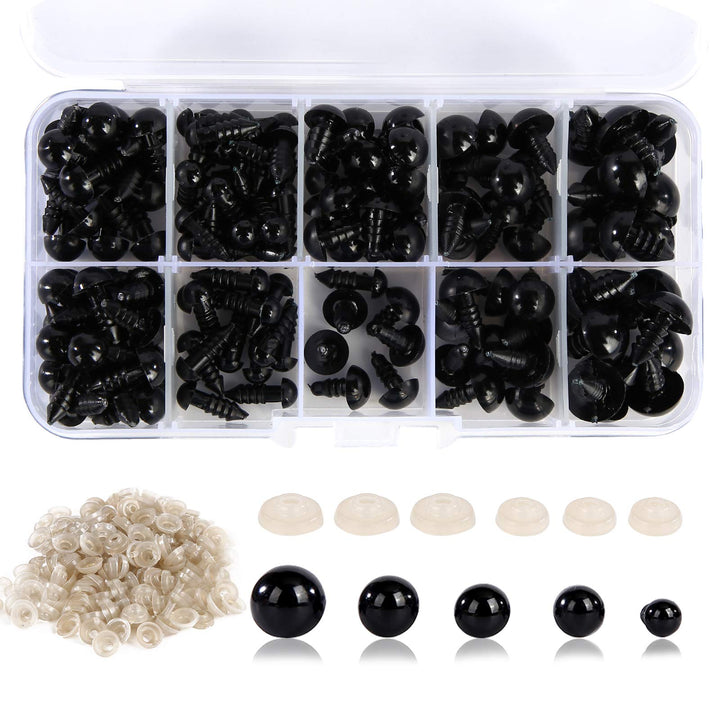 300Pcs Plastic Safety Eyes with Washers - MUCUNNIA