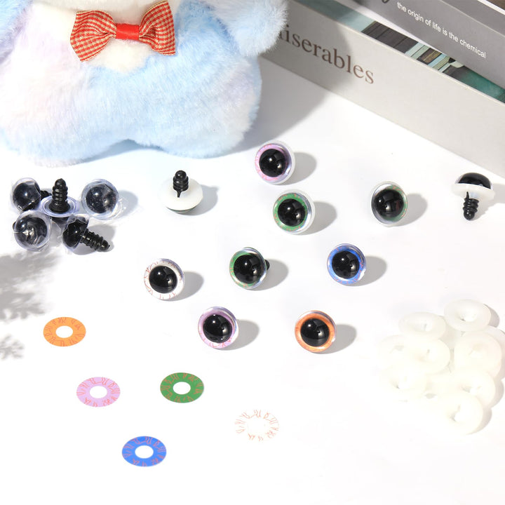 30Pcs 18mm Bloodshot Safety Eyes for Crocheting - MUCUNNIA