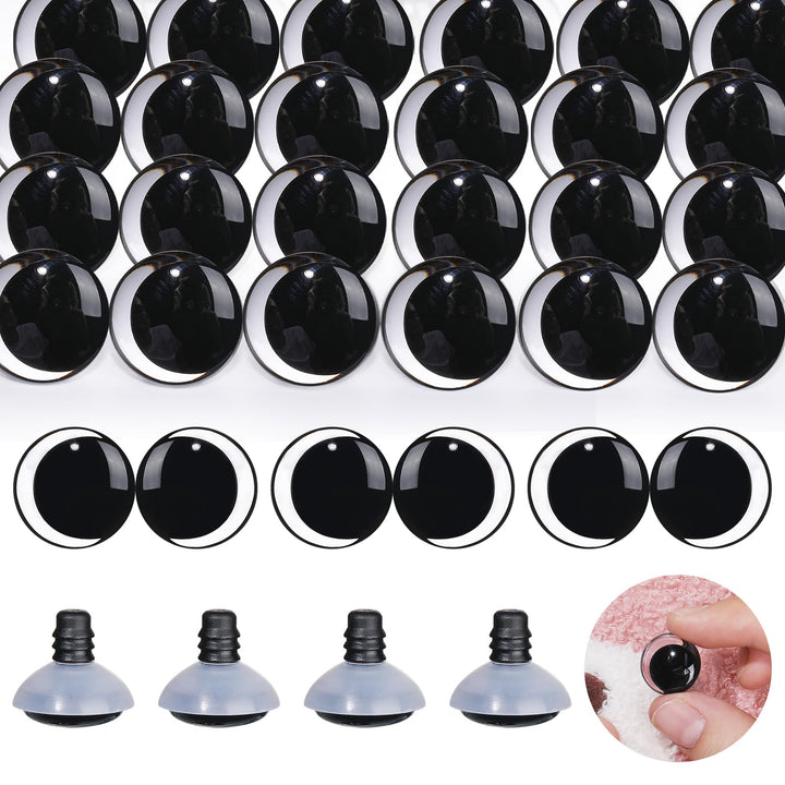 50Pcs 18mm Moon Safety Eyes for Crocheting - MUCUNNIA