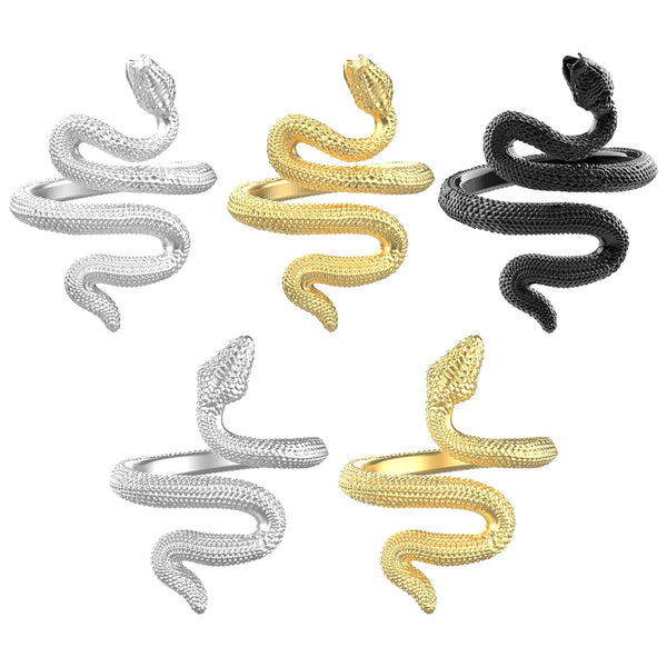 5Pcs Adjustable Snake Crochet Rings for Beginner - MUCUNNIA