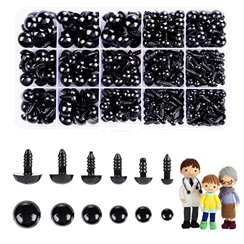 700 Pcs Safety Eyes with Washers for Amigurumi - MUCUNNIA