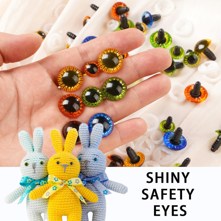 80Pcs Safety Eyes Colored Plastic - MUCUNNIA