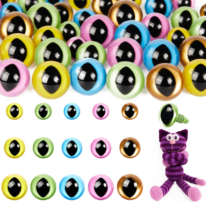 80pcs Plastic Cat Safety Eyes - MUCUNNIA