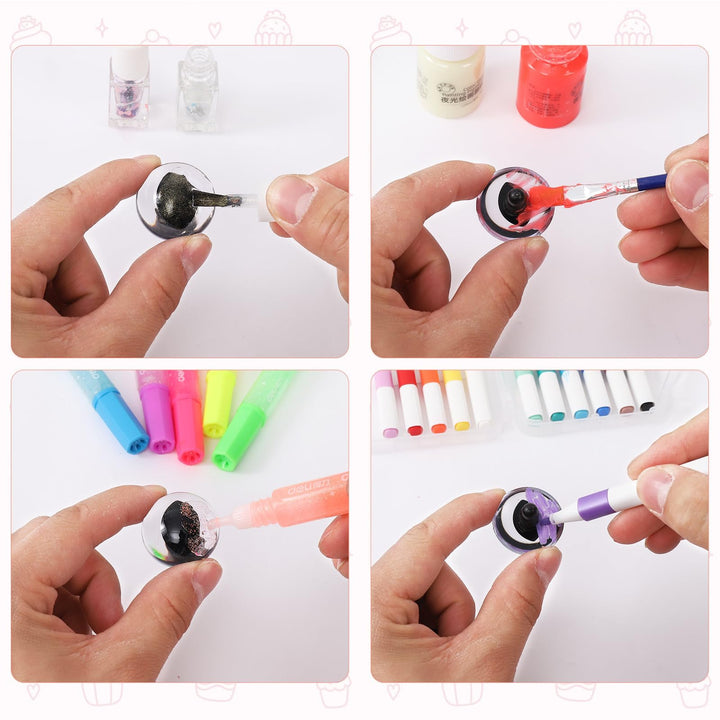 Clear Cat Safety Eyes for Crocheting with Washers - MUCUNNIA