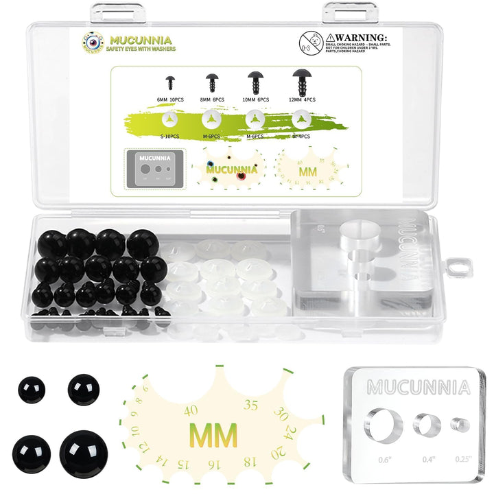 Safety Eye Tool for Attaching Safety Eyes and Washers - MUCUNNIA