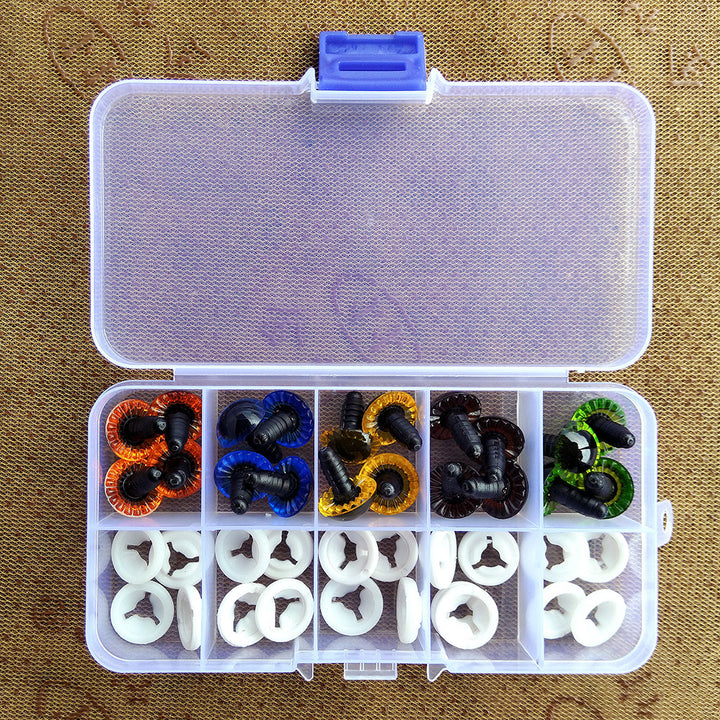 80Pcs Safety Eyes Colored Plastic - MUCUNNIA