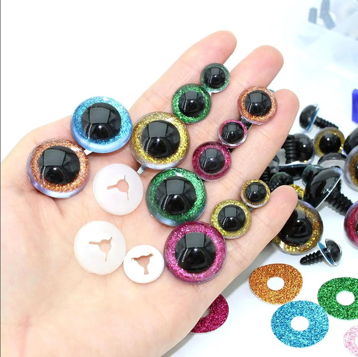 Upgraded Glitter Safety Eyes 324 Pcs - MUCUNNIA